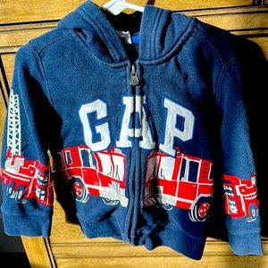 Gap Boys Fire Truck Sweatshirt 3T